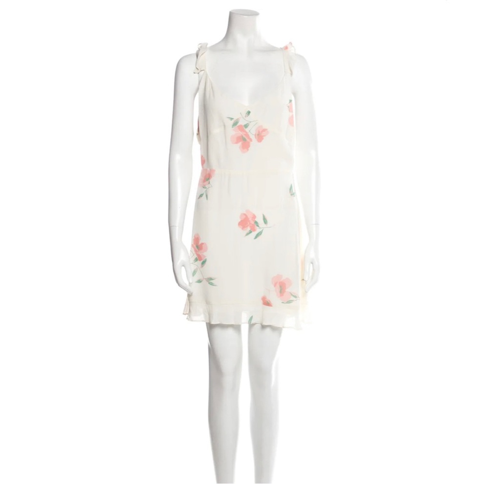 Reformation floral print mini dress